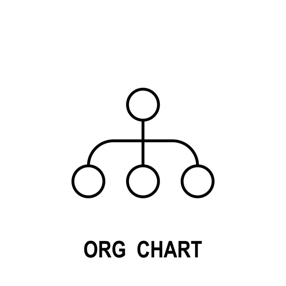 Organizational chart vector icon