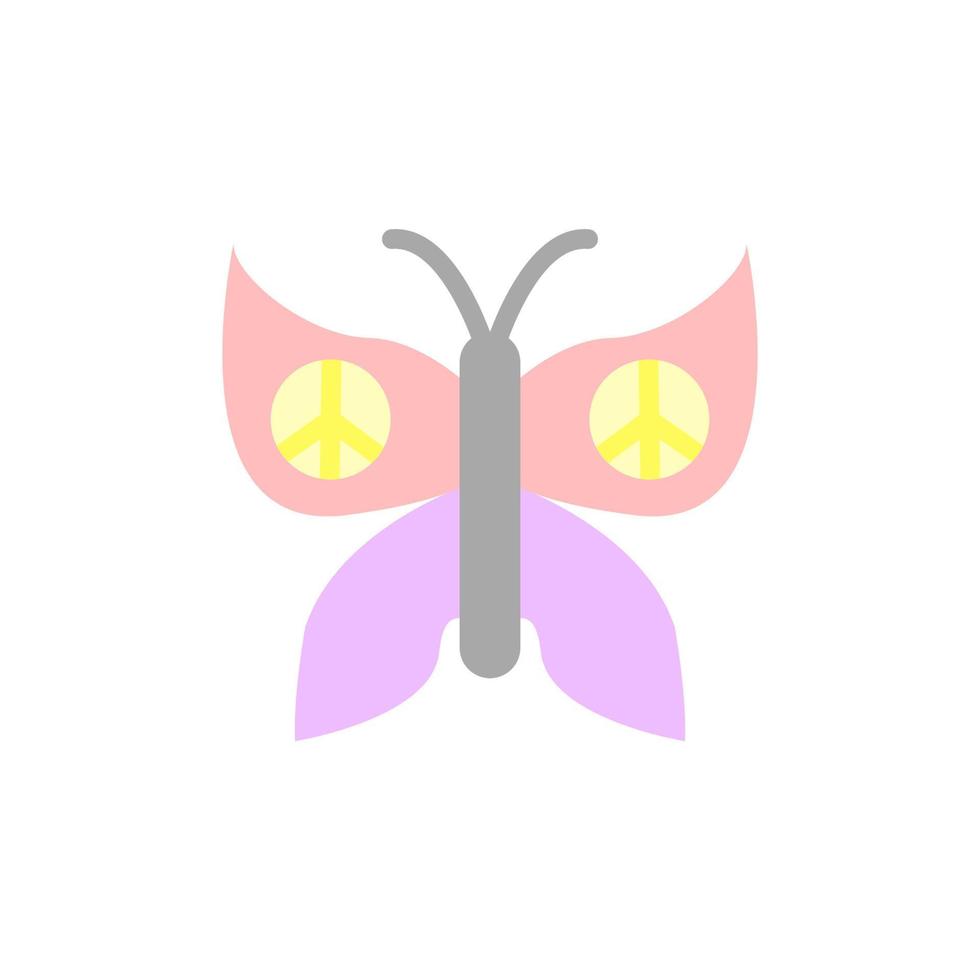 mariposa, paz vector icono