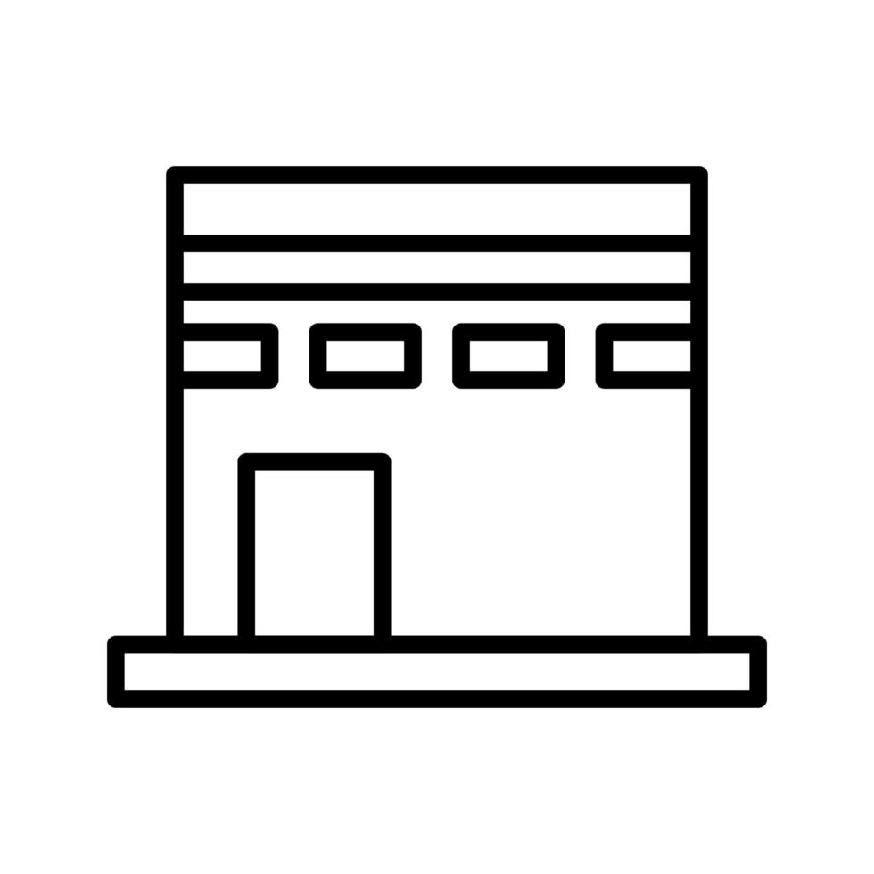 Kaaba Ramadan vector icon