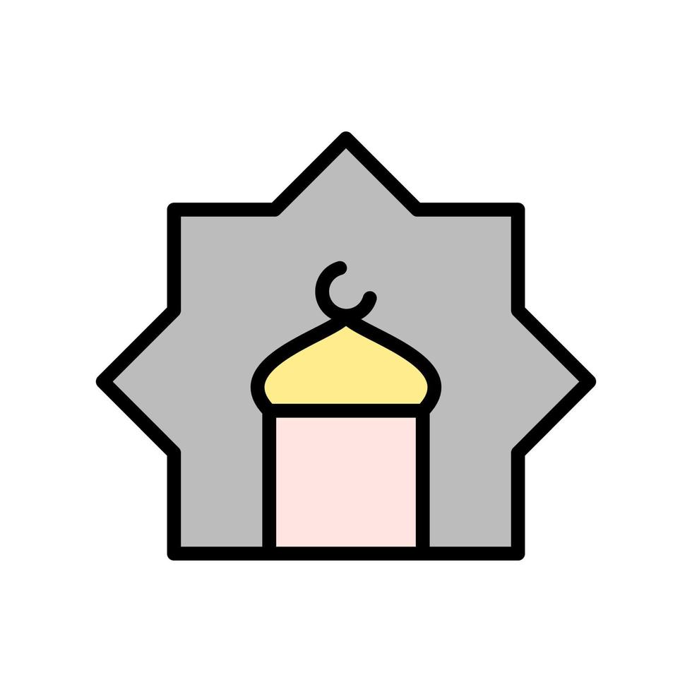 Mosque Ramadan vector icon