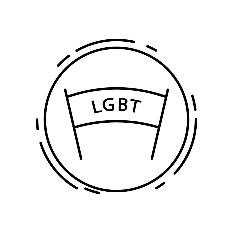 Banner, lgbt vector icon