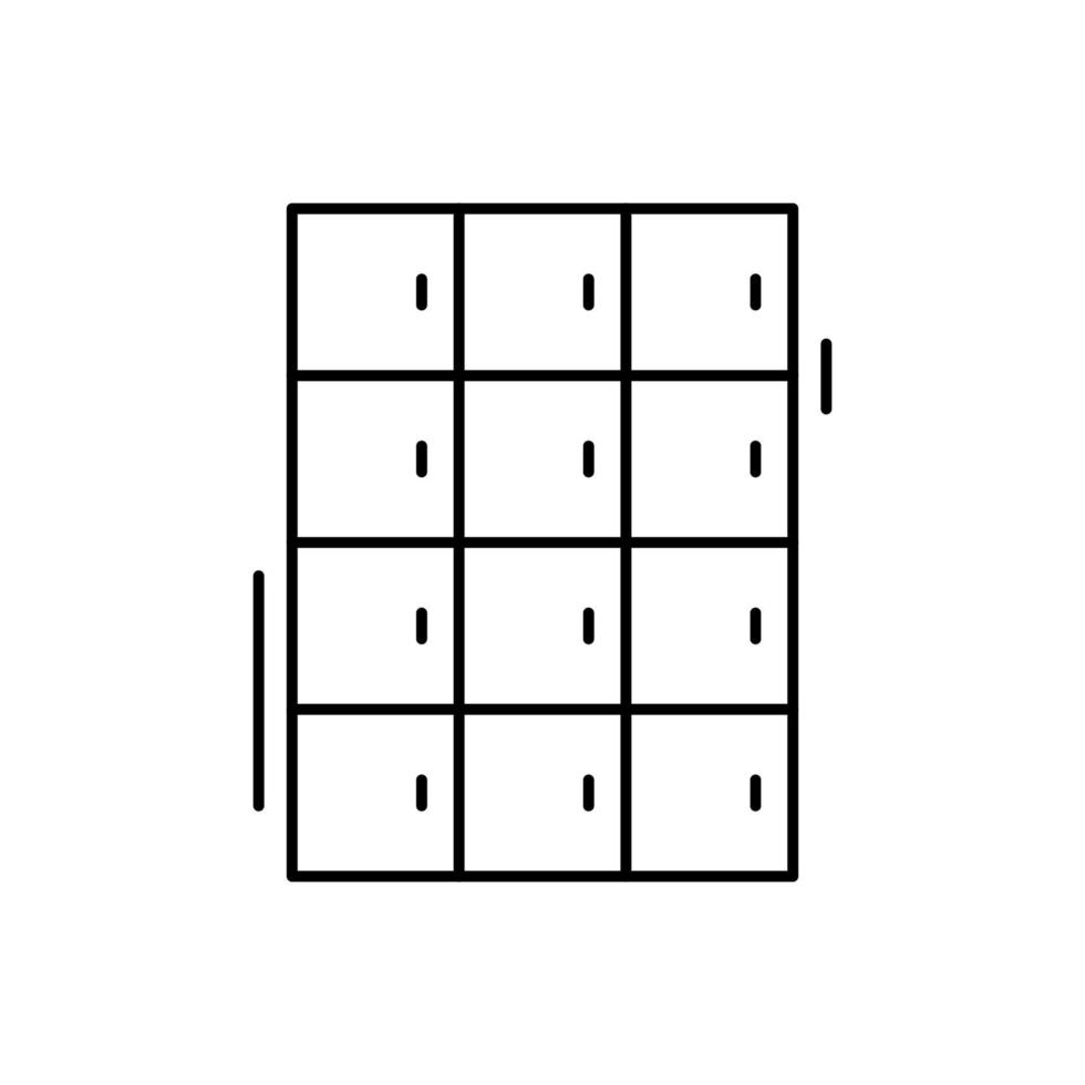 Locker vector icon