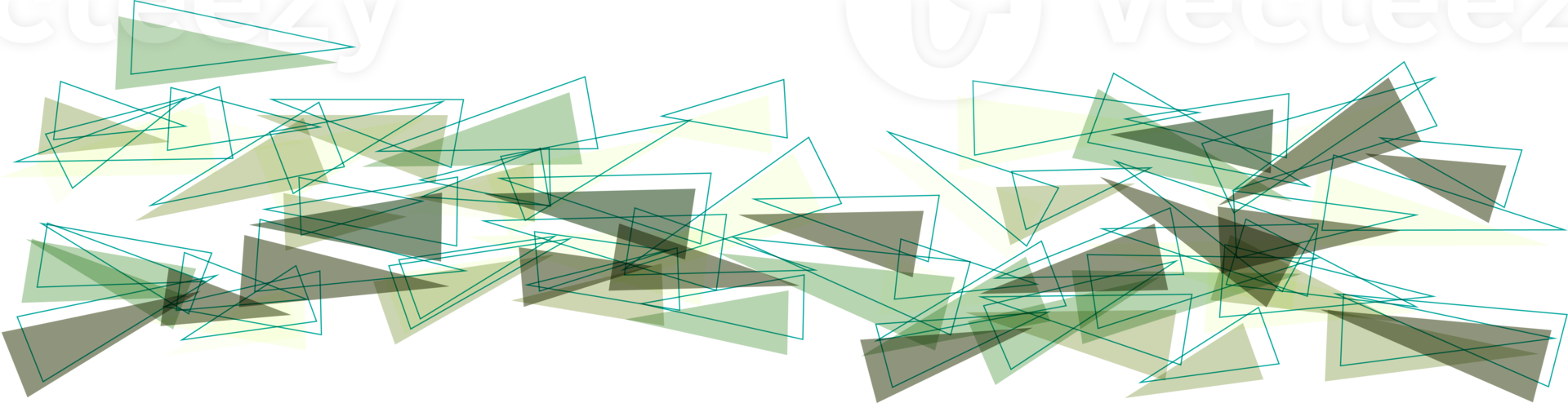 faible poly, polygonal technologique éléments sur une transparent arrière-plan, polygonal réseau système relier lignes et coloré Triangle Contexte modèle. png