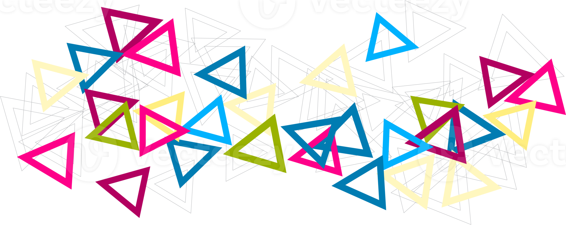 Low poly, Polygonal technological elements on a transparent background, Polygonal network system connect lines and colorful triangle background template. png