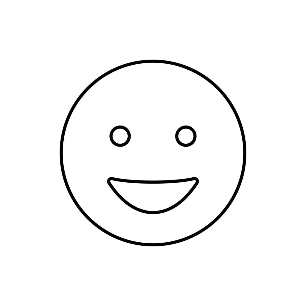 Happy, smiling, emotions vector icon