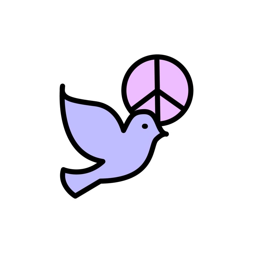 Bird, dove, peace vector icon