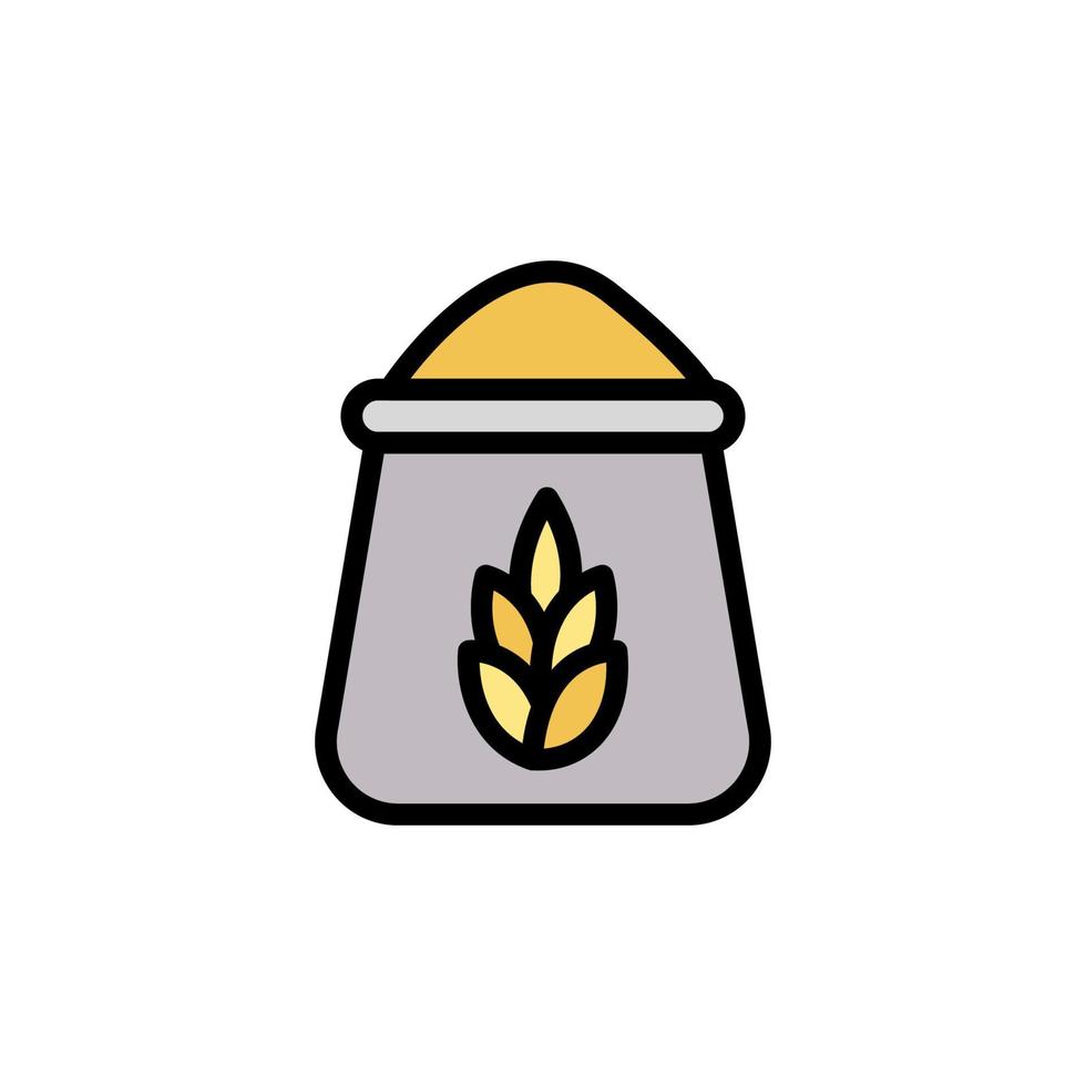 Spike sack, beer vector icon