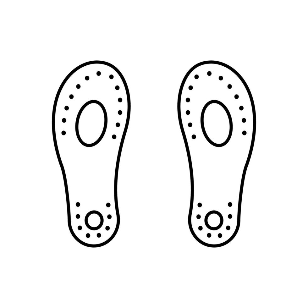 Foot insoles shoes vector icon