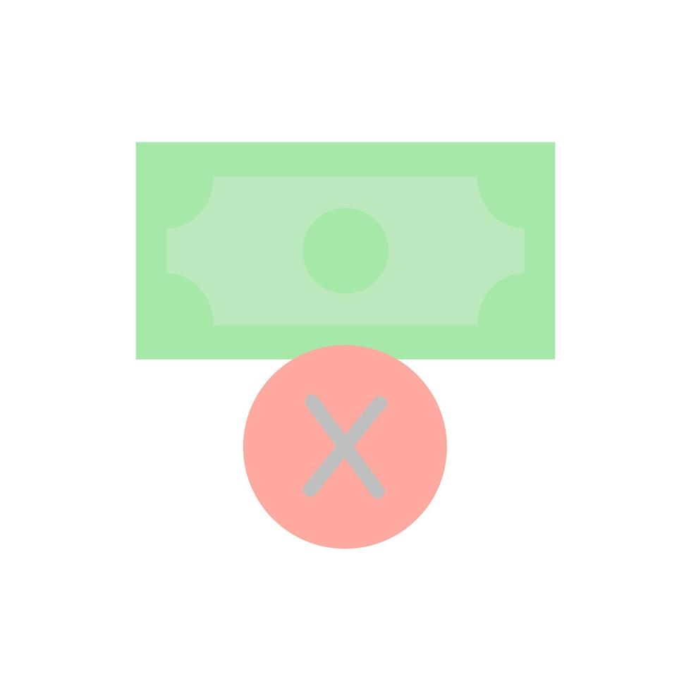 money prohibit vector icon