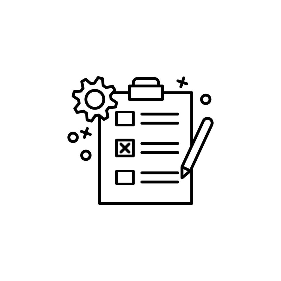 Checklist, business, exam, archive vector icon