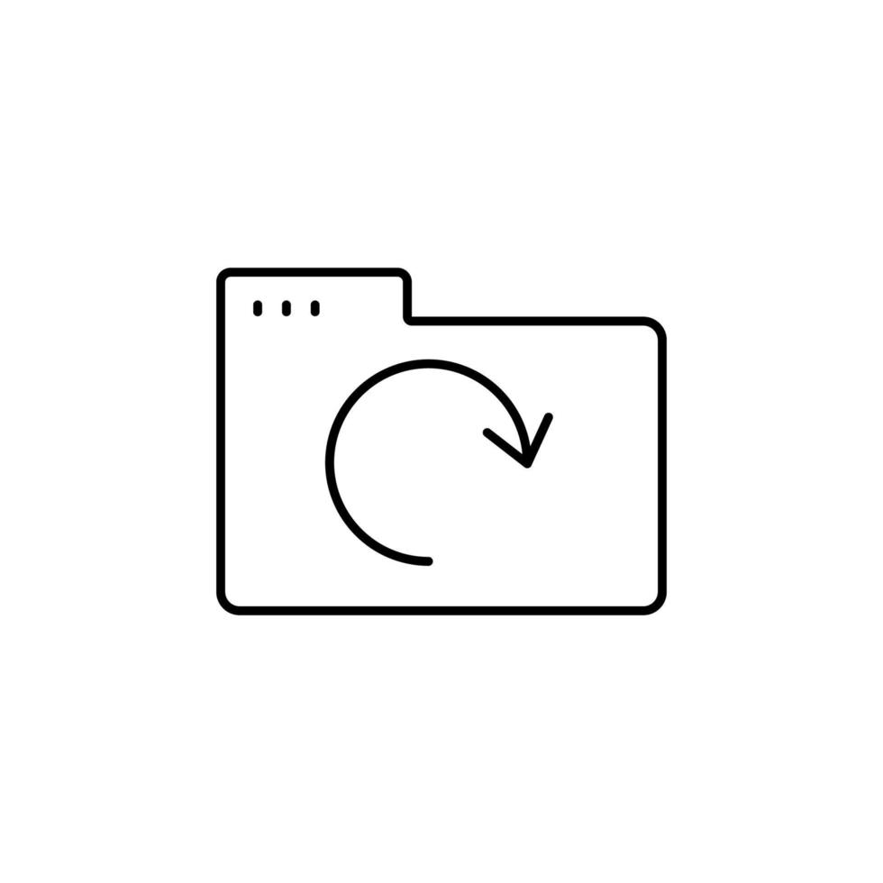 Folder update vector icon