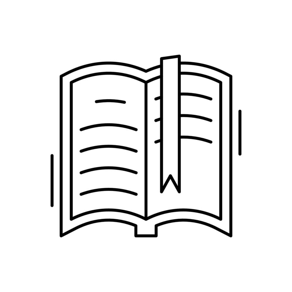 Opened book vector icon