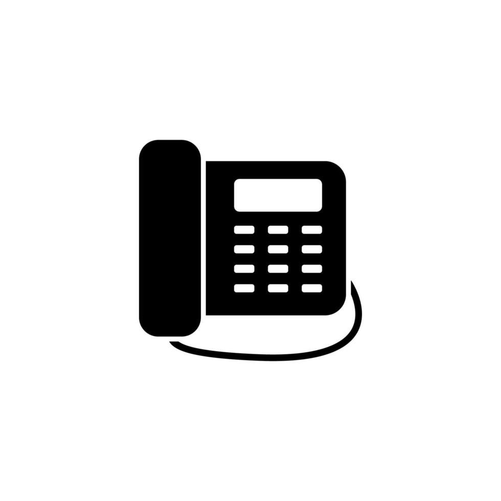 Home phone desk phone vector icon