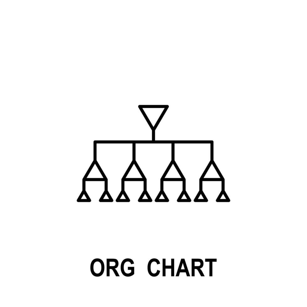 Organizational chart vector icon