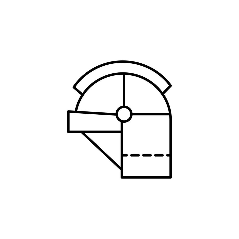 Helmet, safety vector icon