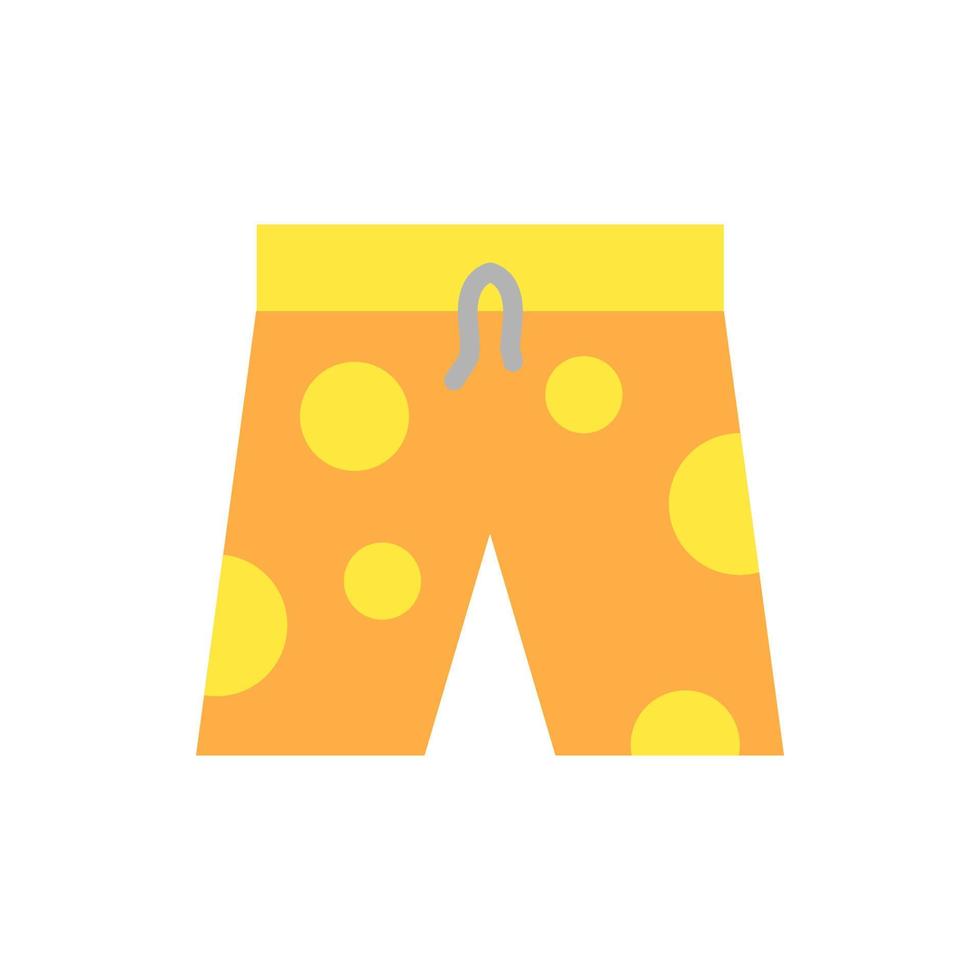 Clothes, swimming trunks vector icon