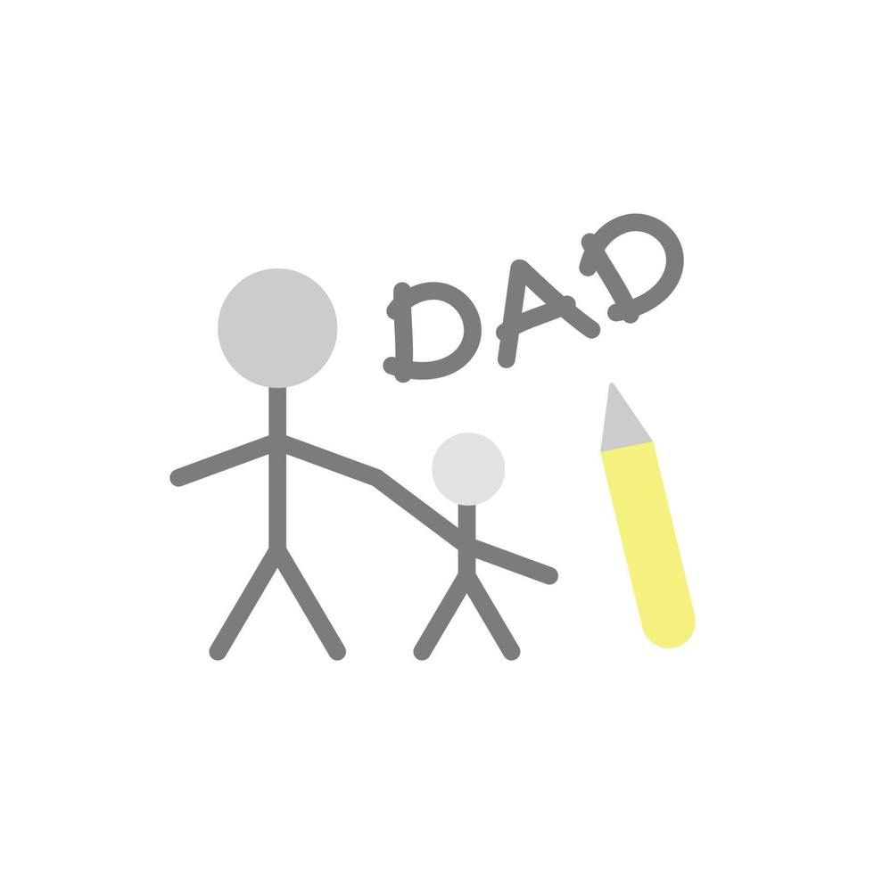 Drawing, sketch, son vector icon