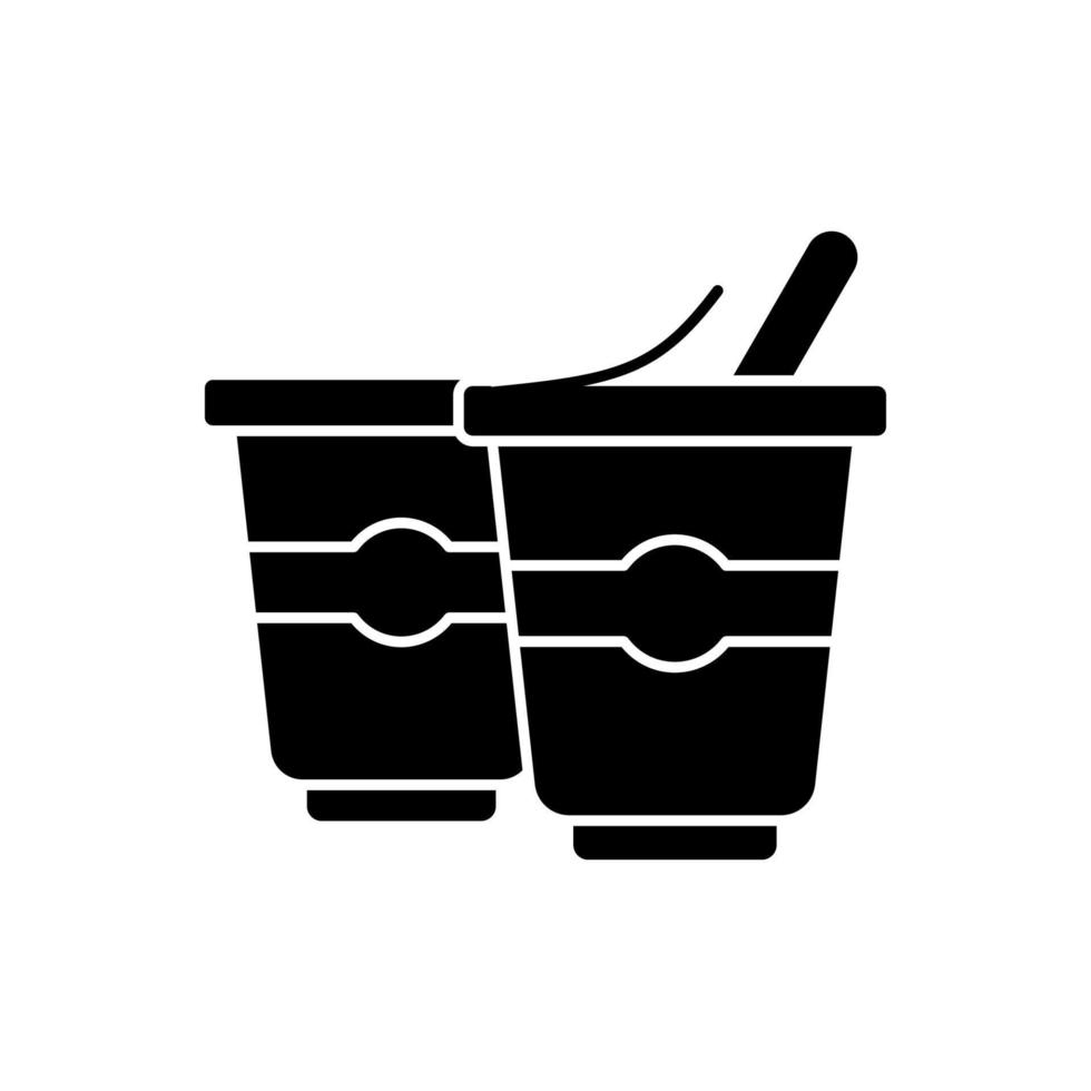 Yogurt diet vector icon