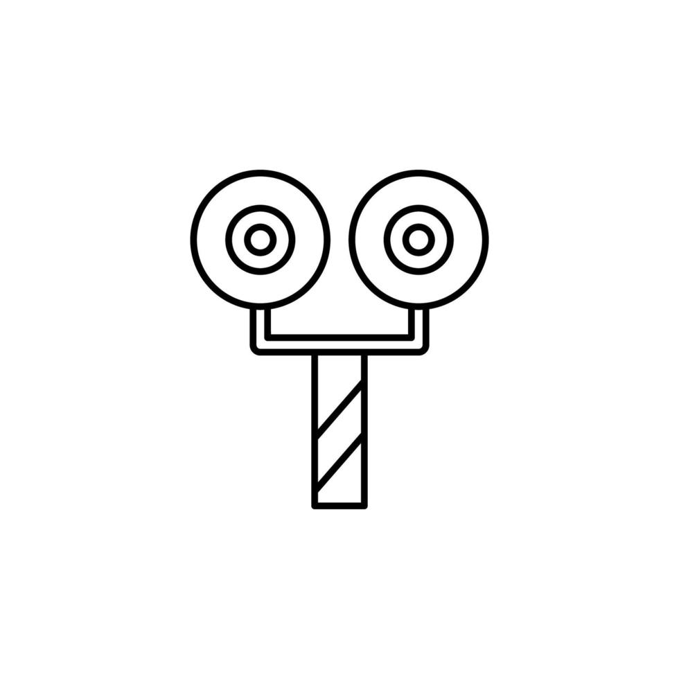 Traffic light stop signal vector icon