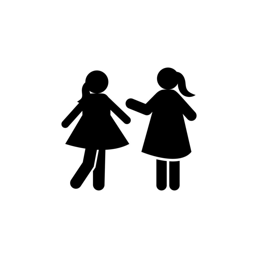 Girls friend vector icon