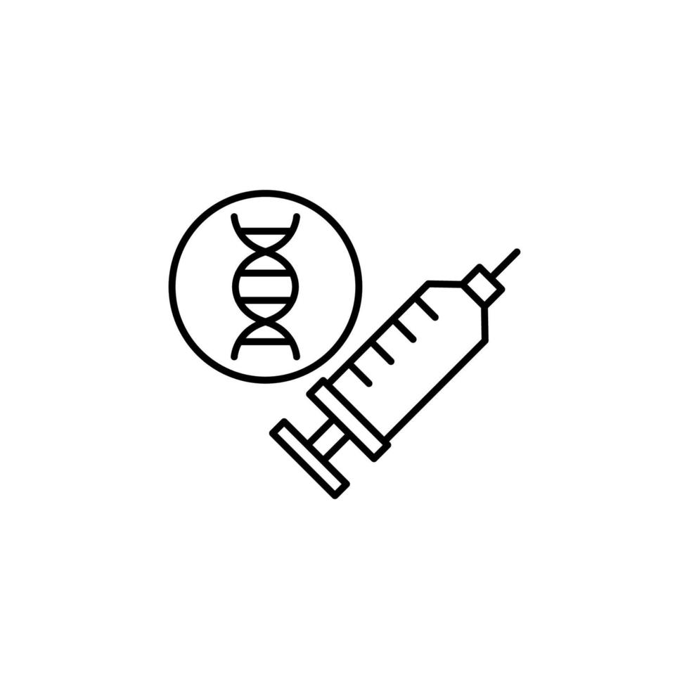 DNA, injection vector icon