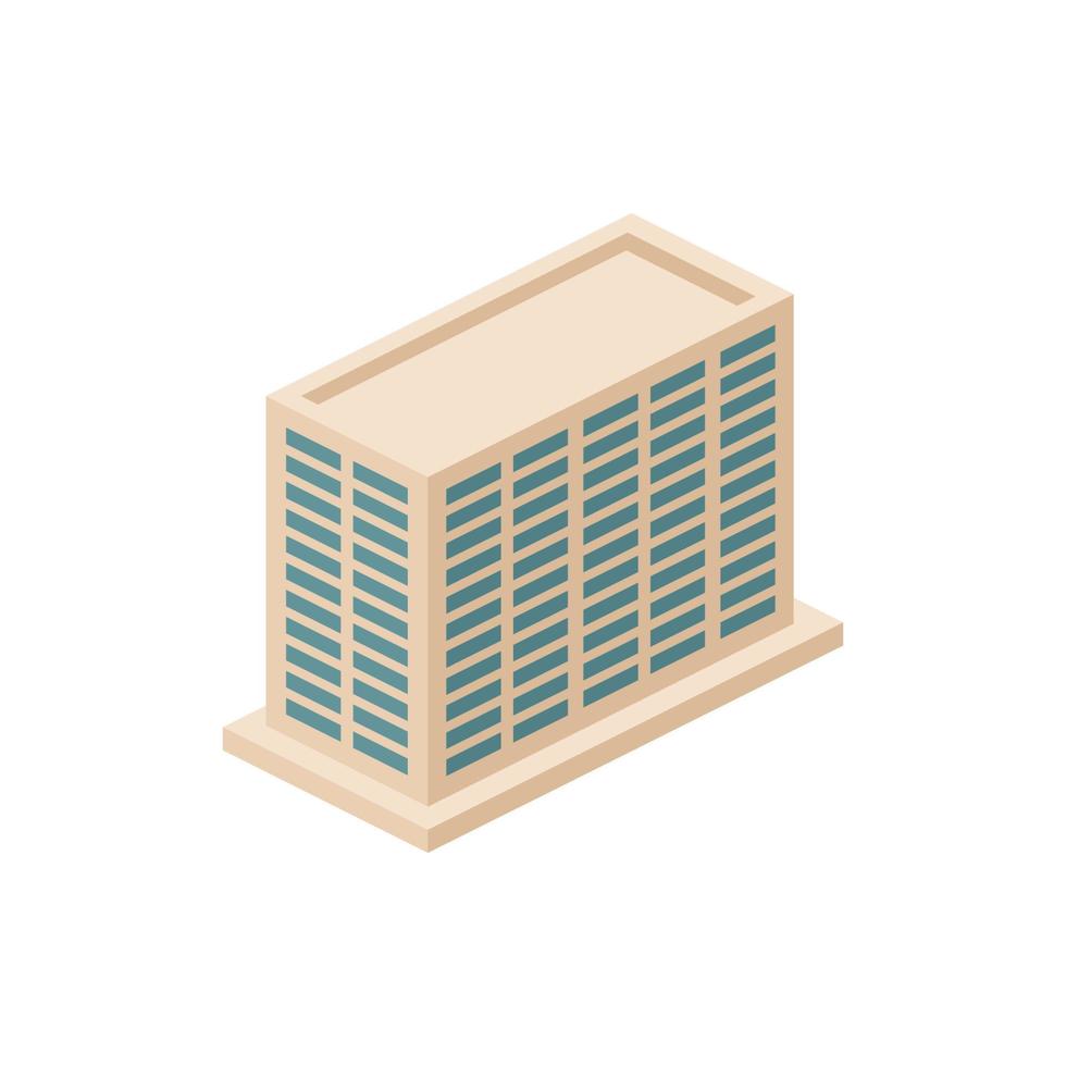 isometric office building vector icon