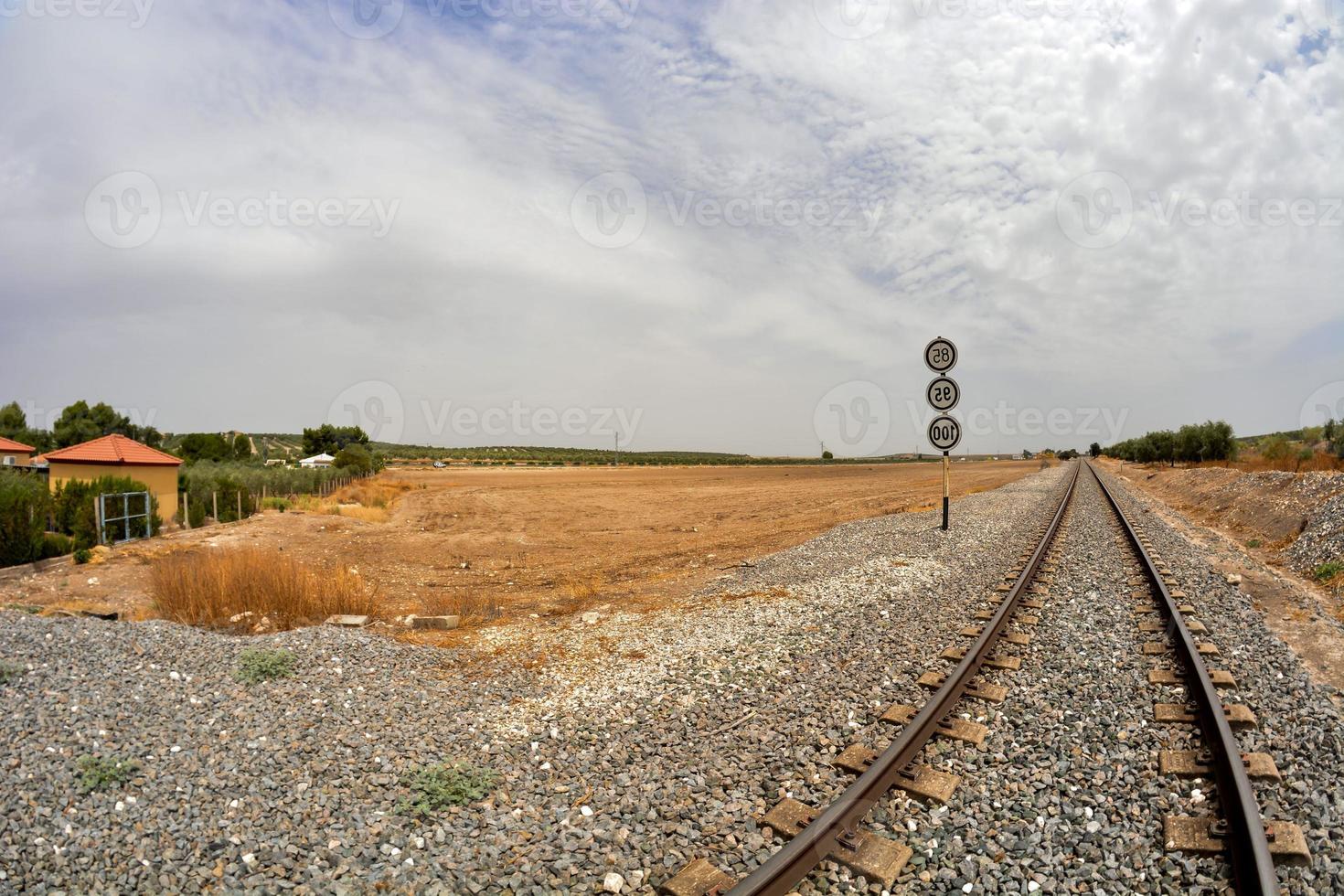 Trail railroad tracks photo