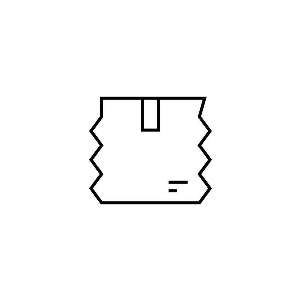 Box closed vector icon