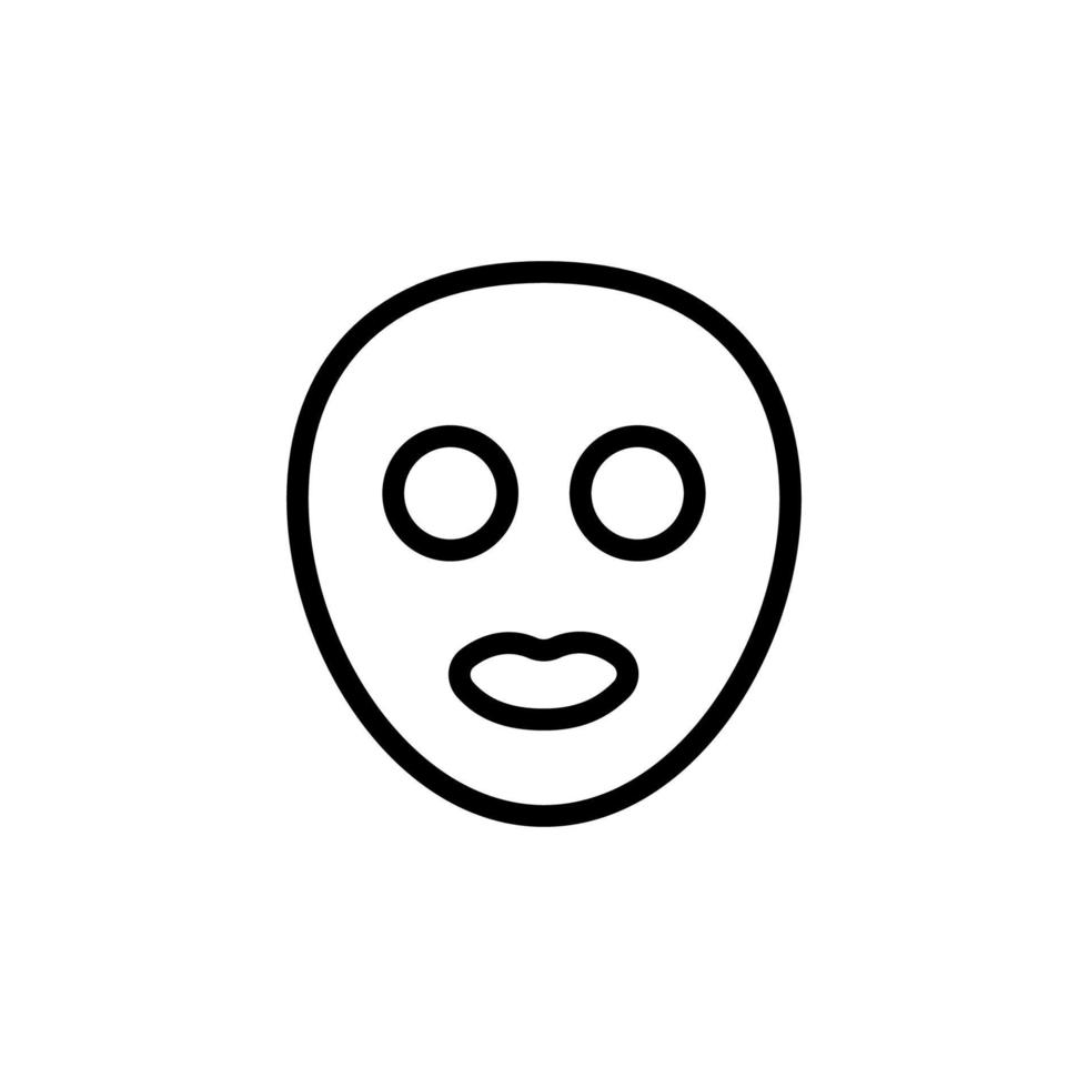Face mask woman vector icon