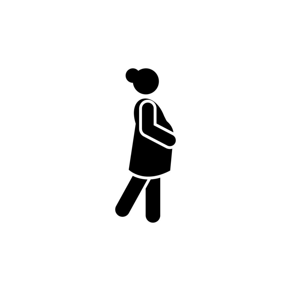 Maternal, pregnant, embryo, mother vector icon