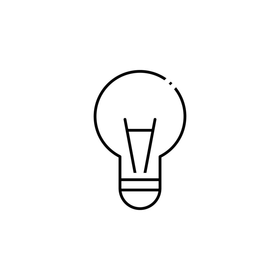 light bulb vector icon