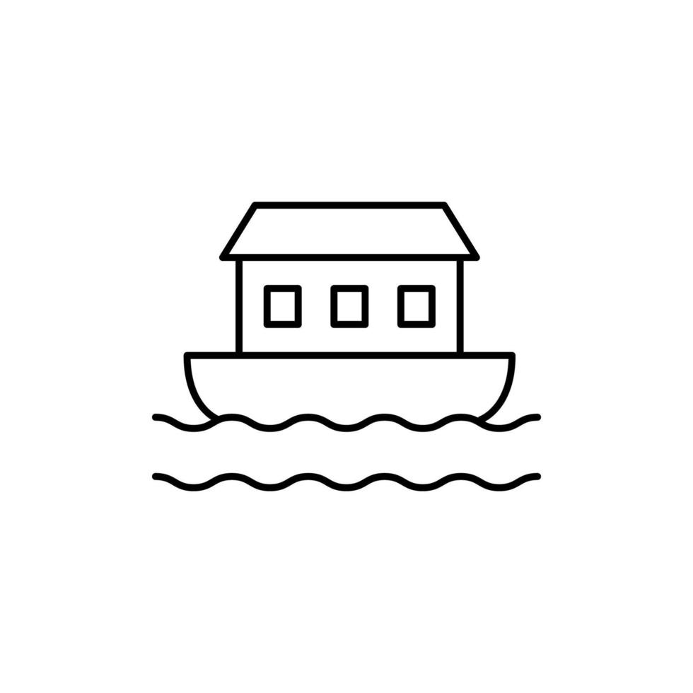 Noah Ark, Christianity vector icon