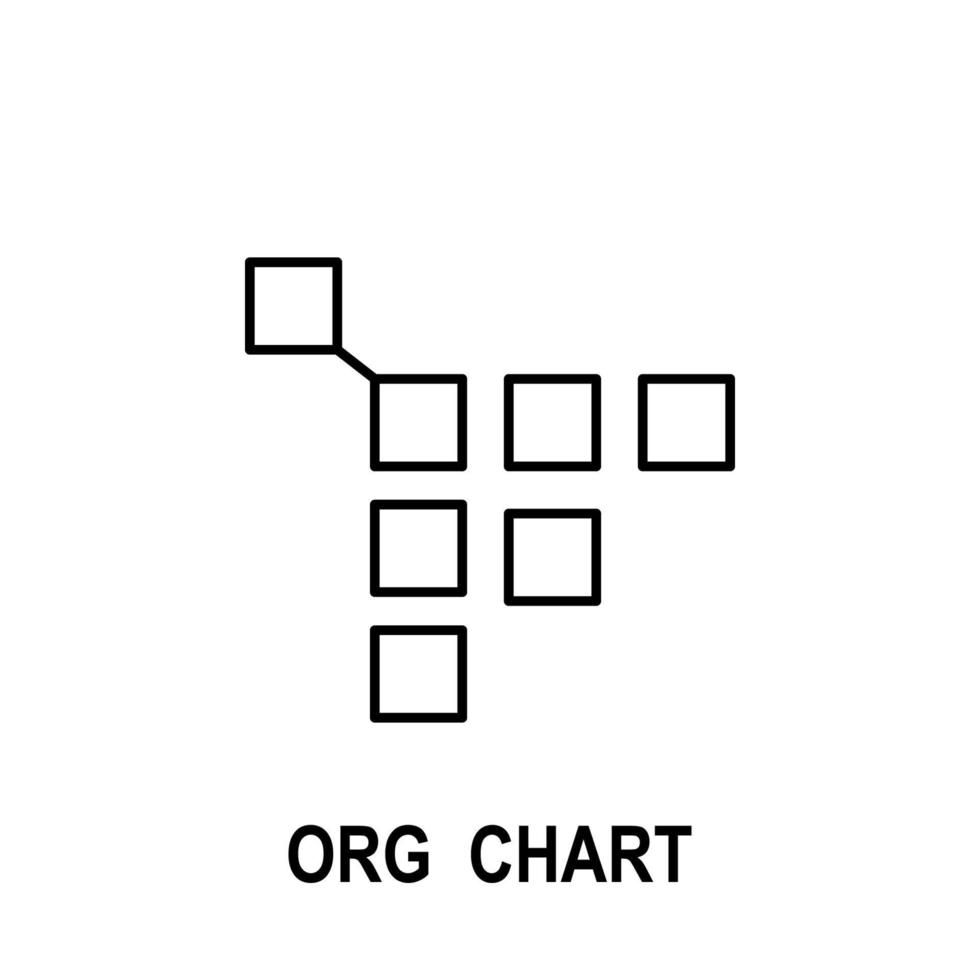 Organizational chart vector icon