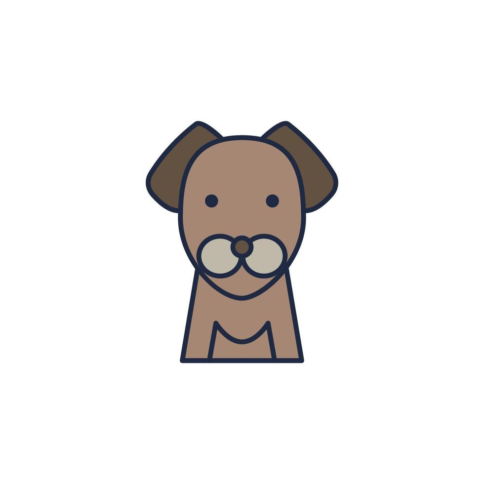 perro dibujos animados vector icono