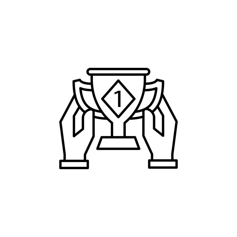 Trophy, winner vector icon