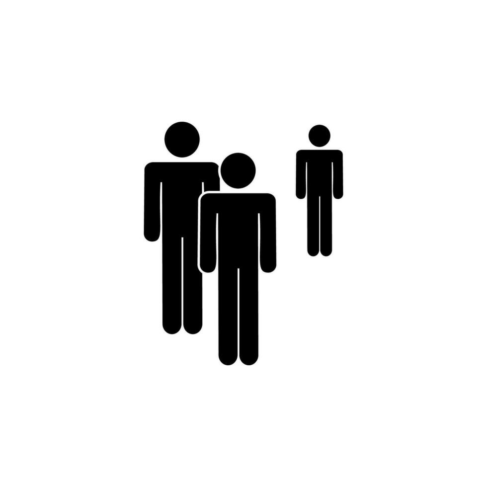 people, exception, group vector icon