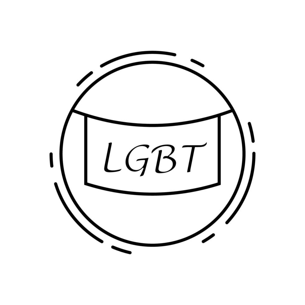 Banner, lgbt vector icon