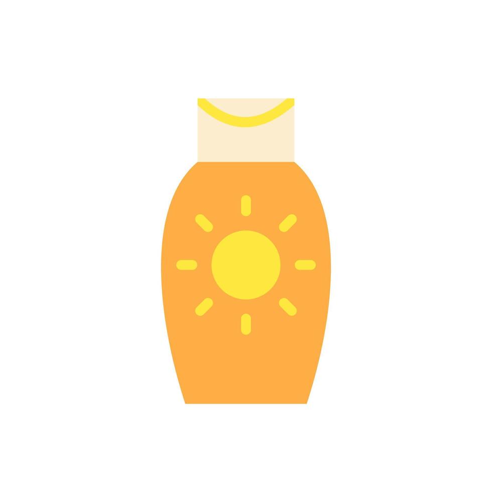 Sunscreen, cream vector icon