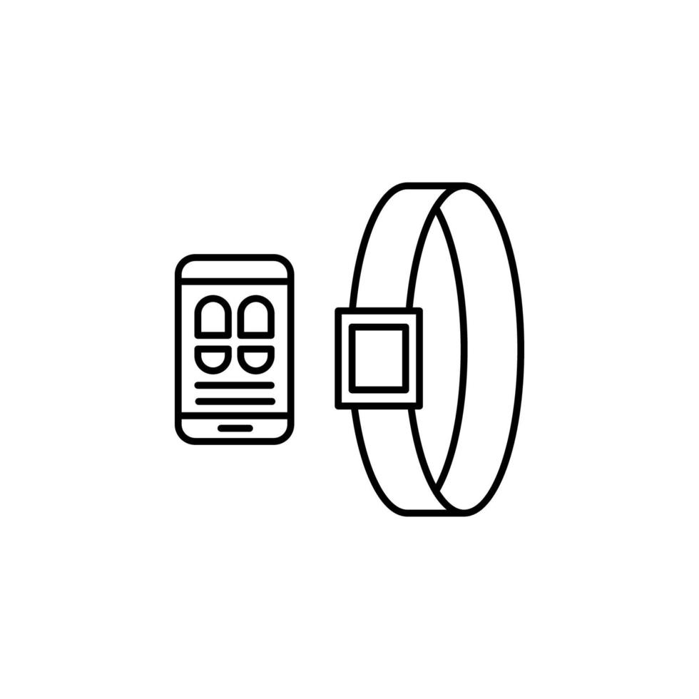 Gadget, smart belt vector icon