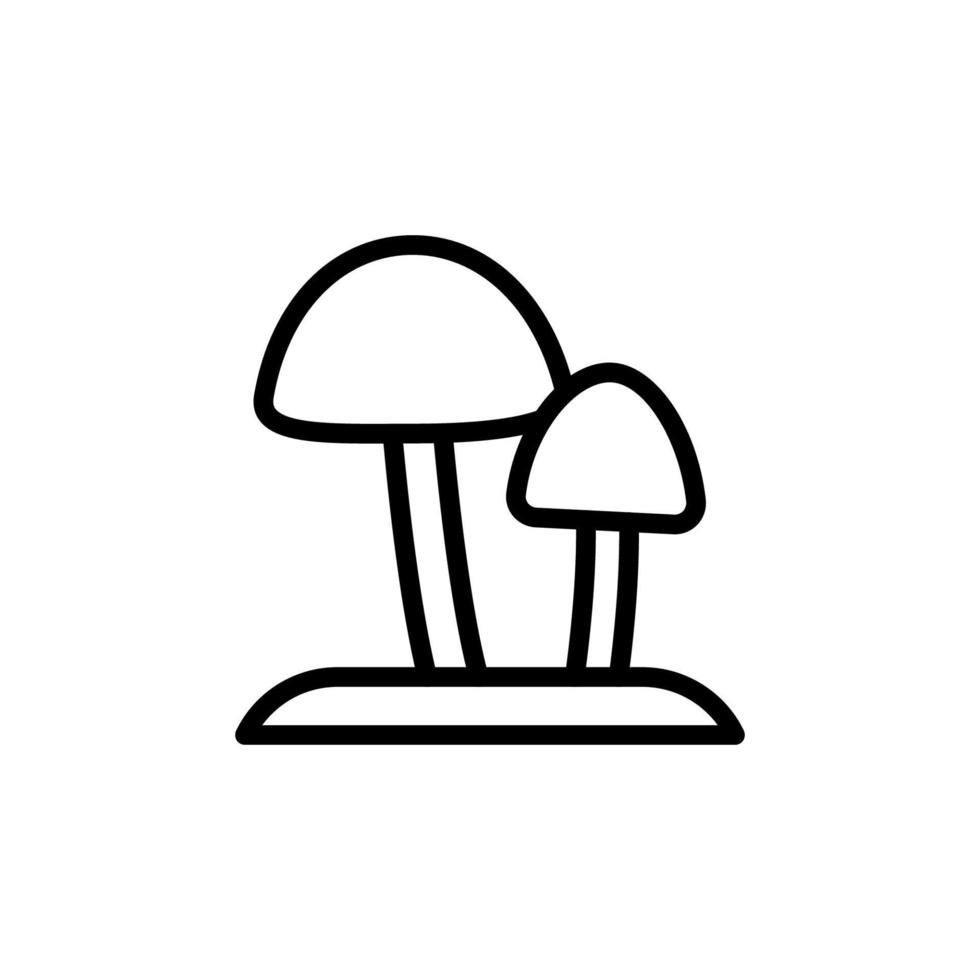 Mushroom alternative medicine vector icon