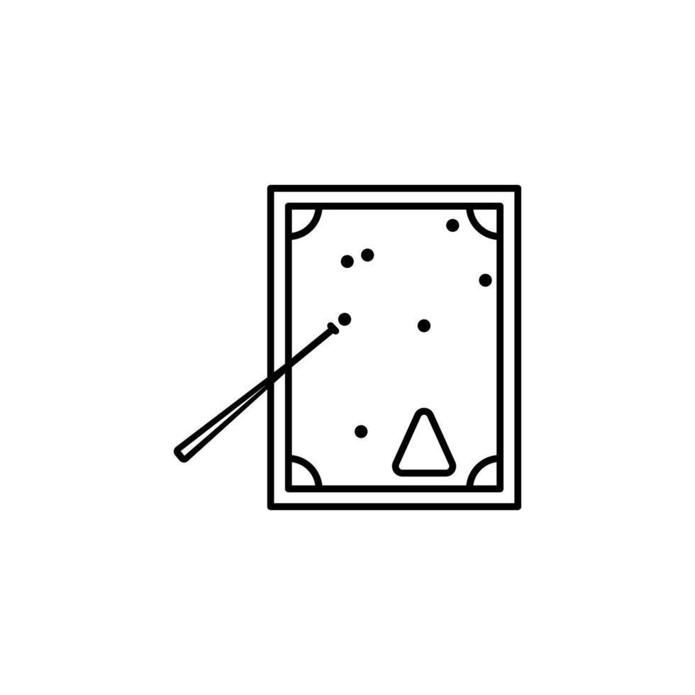 Billiard, casino vector icon