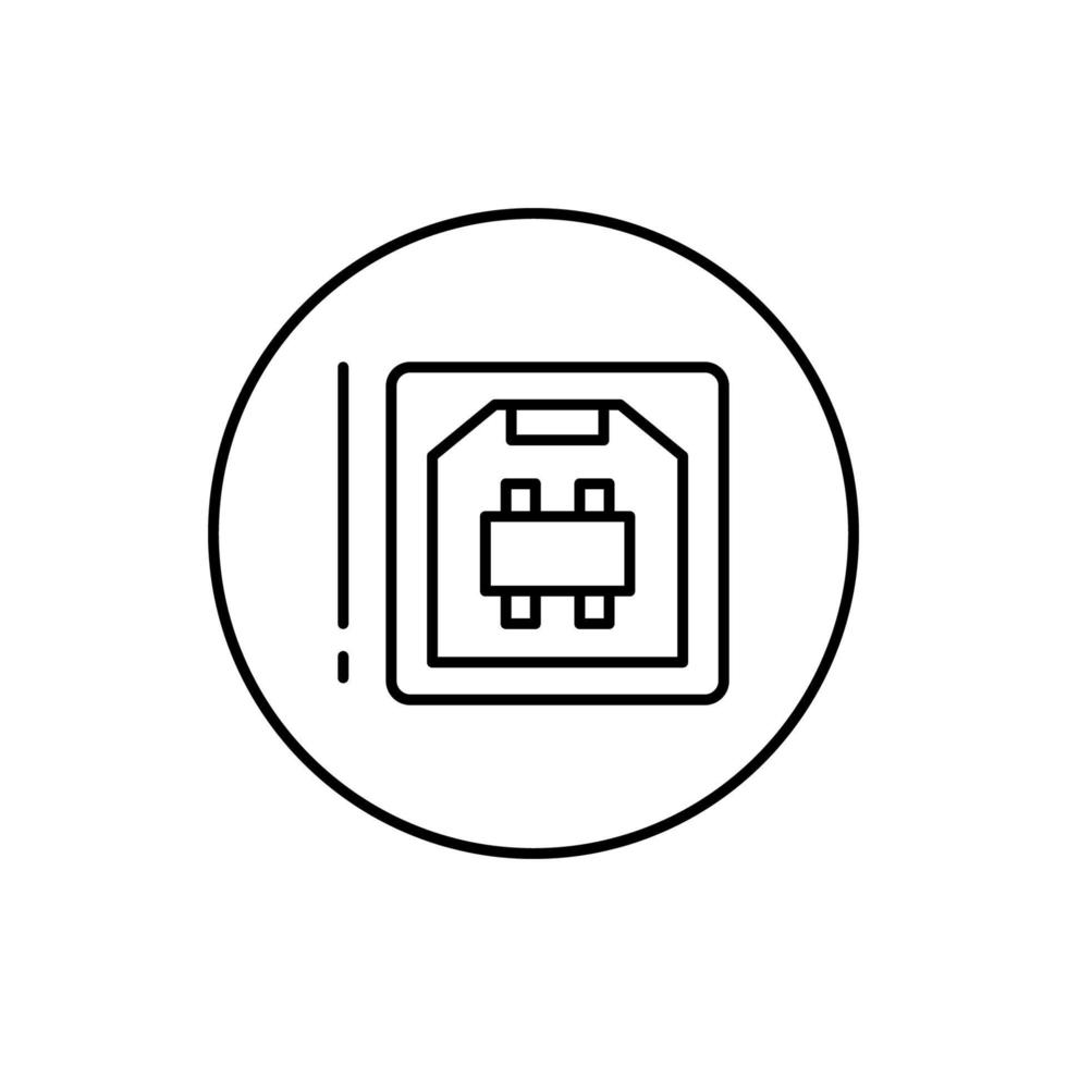 USB, connector vector icon