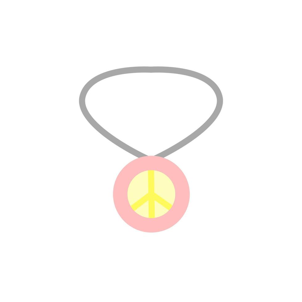 collar, paz vector icono