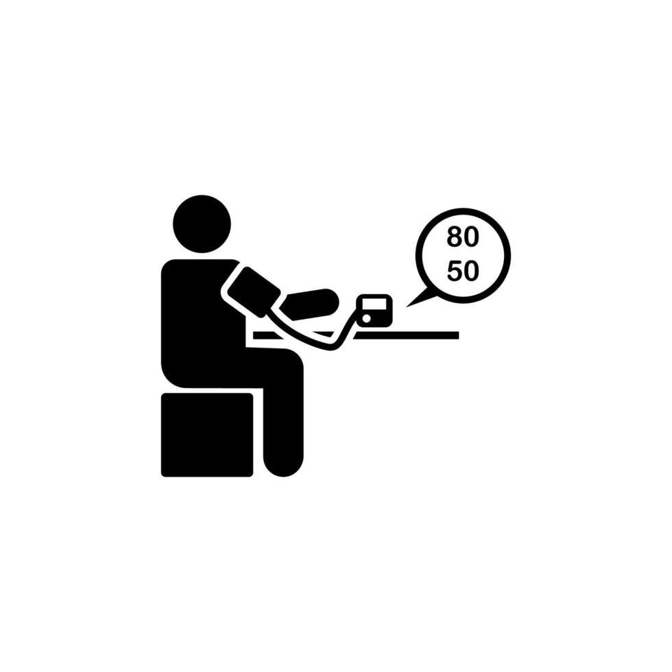 Blood pressure, check, low, medical, vector icon
