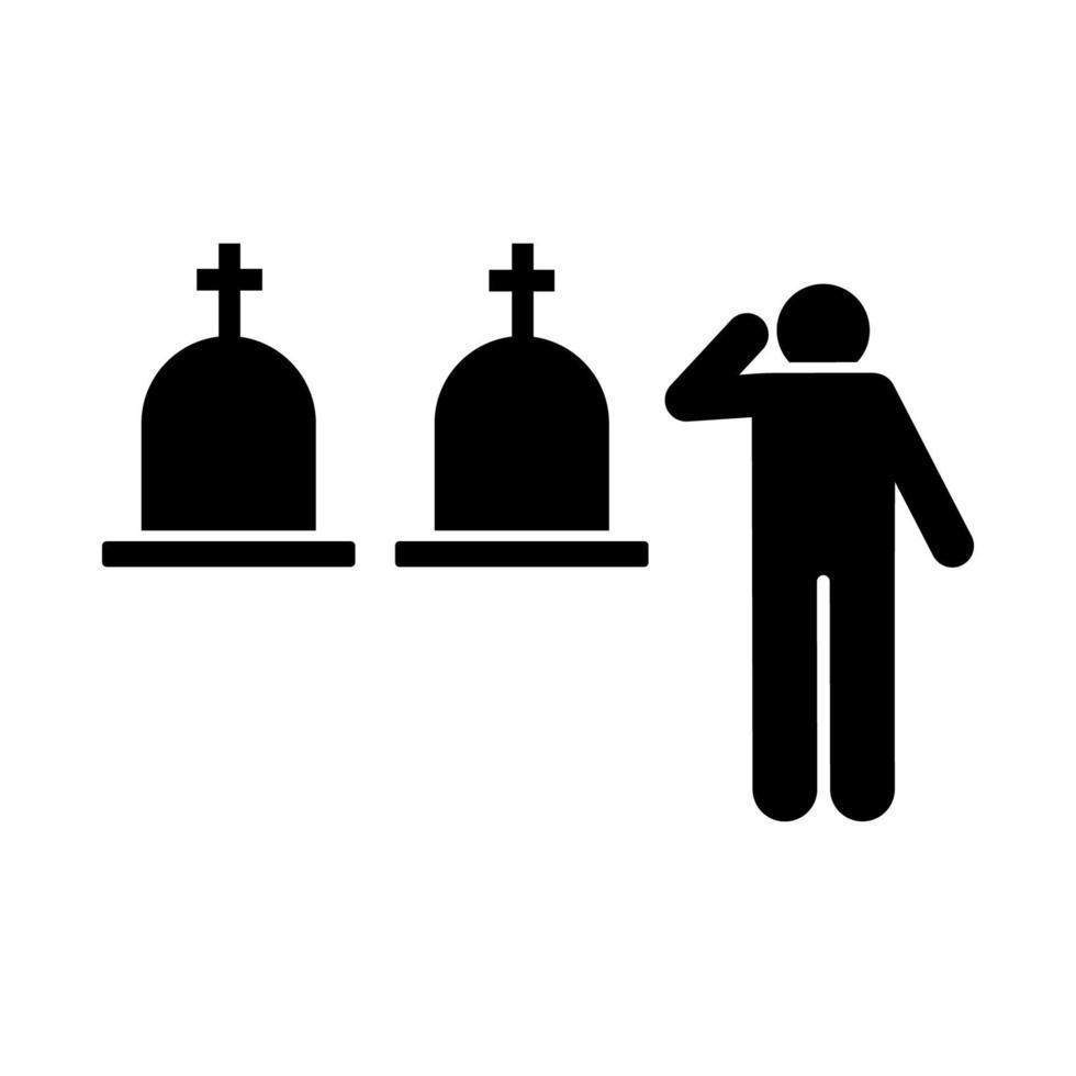 Man funeral burial sorrow vector icon