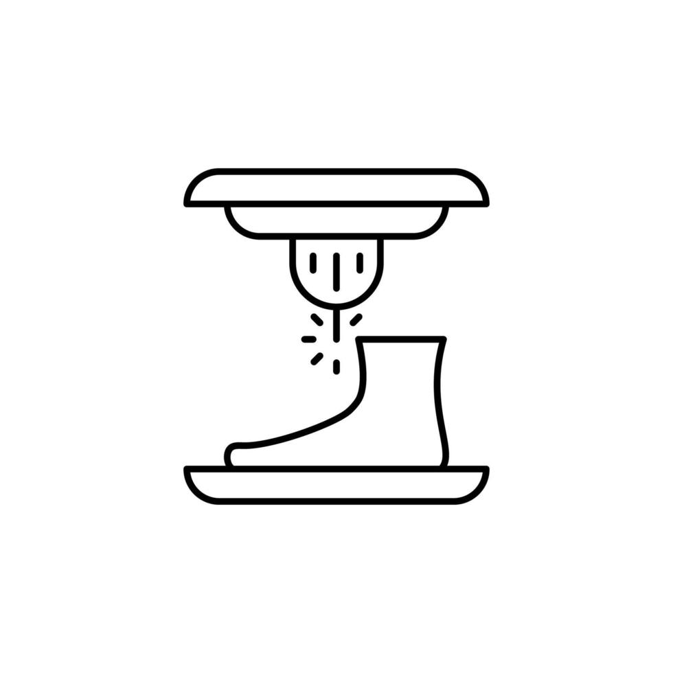 3d printing, prosthesis vector icon