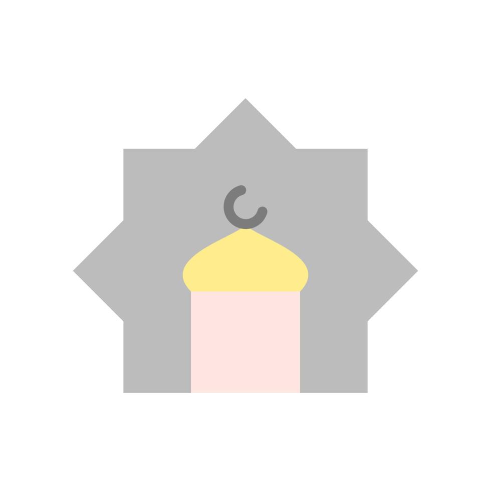 Mosque Ramadan vector icon