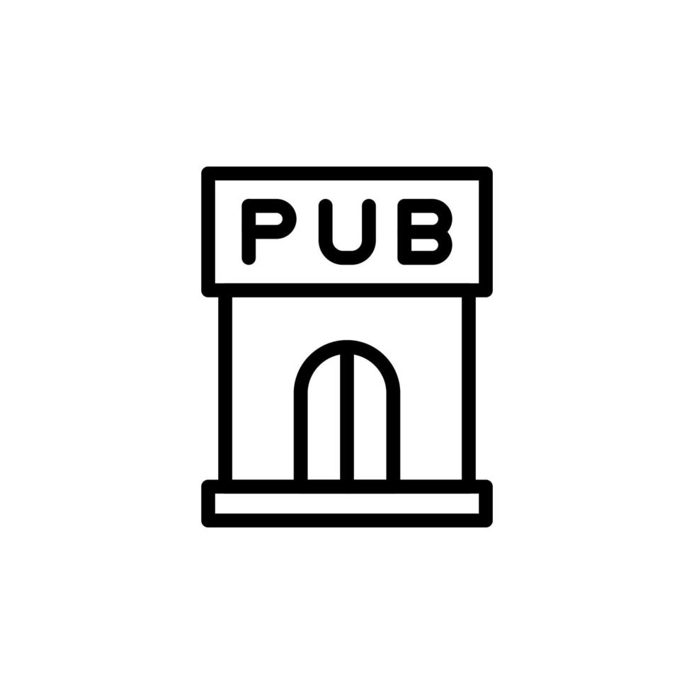 Pub, beer vector icon