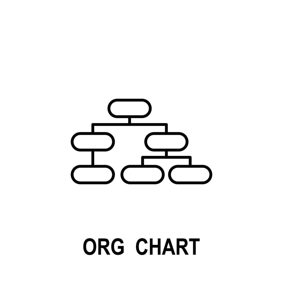 Organizational chart vector icon