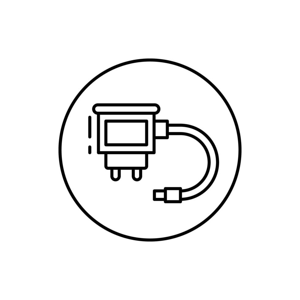 Charger, connector vector icon